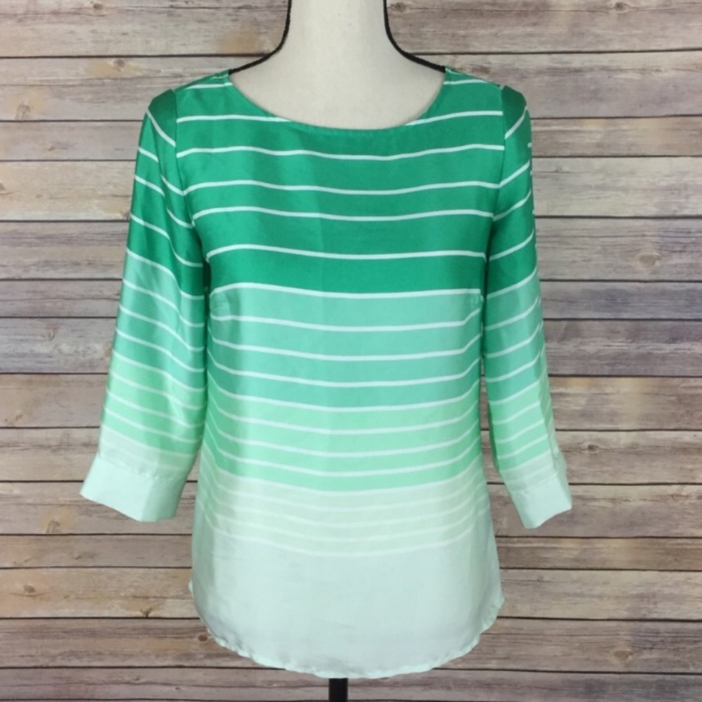 Green Silk Ombre work Blouse
